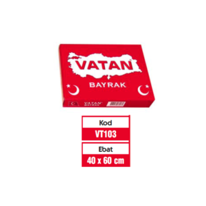 Vatan Masa Bayrağı Polyester 40x60 VT103